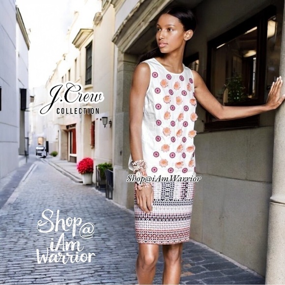 J.Crew Collection embroidered 3D flower sleeveless top *shop@iamwarrior - Picture 1 of 6